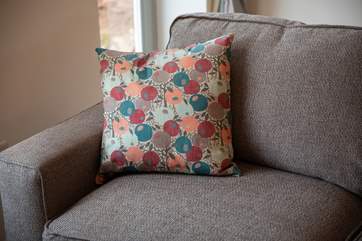 Beautiful fabrics and interiors throughout.