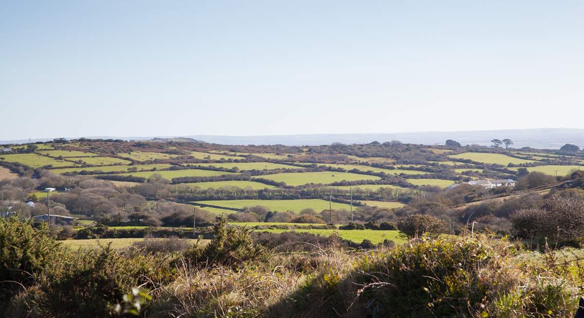 What a fabulous view of the Penwith moors from Woon Summer. 