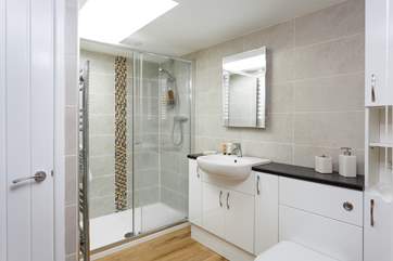 The lovely contemporary shower-room.