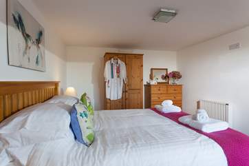 Lovely crisp linens await you.