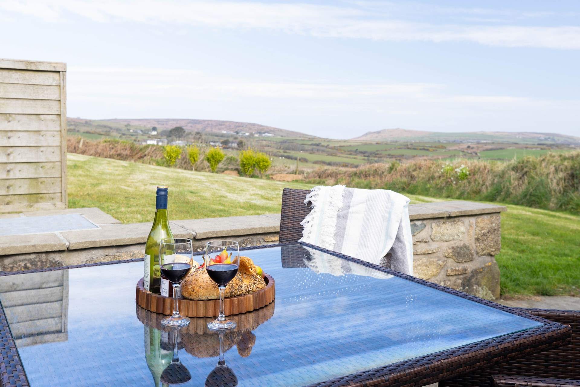 Sit back and relax and enjoy the countryside views.