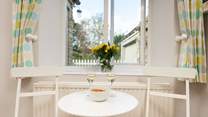 A sweet table in the kitchen.