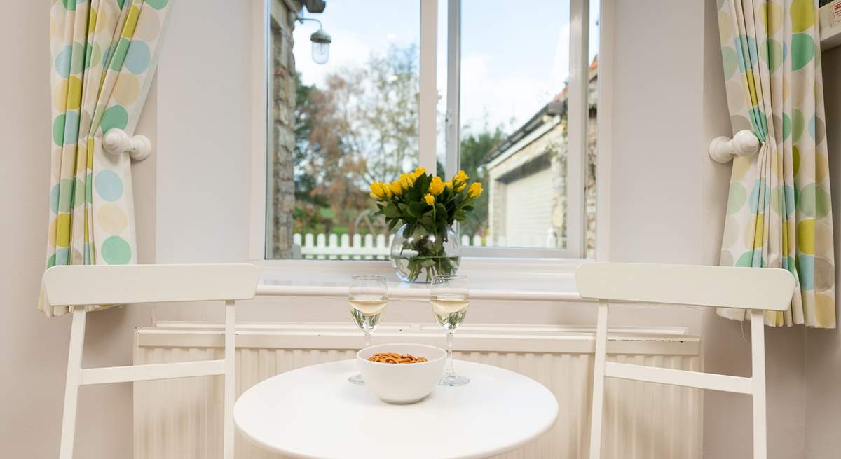 A sweet table in the kitchen.