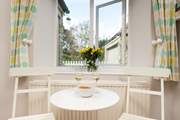 A sweet table in the kitchen.