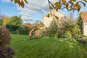 The owner has cleverly created this lawned area for you and your four-legged friends to enjoy.