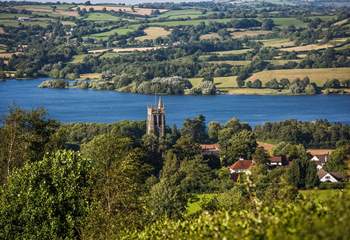This is the beautiful Chew Valley Lake, just a short drive away.