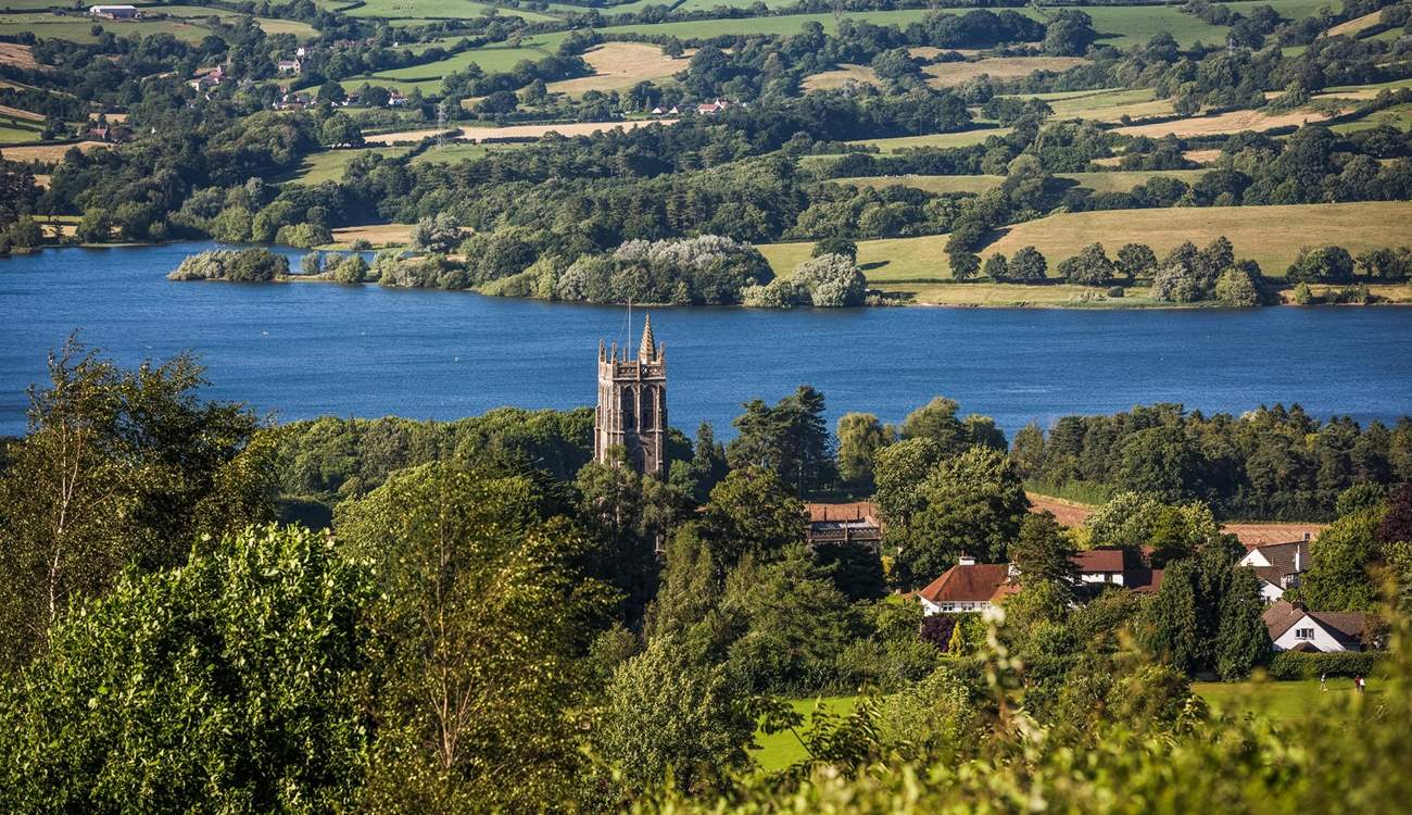 This is the beautiful Chew Valley Lake, just a short drive away.