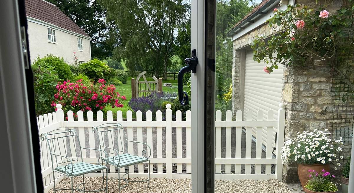 So many of the windows have such pretty views of the courtyard and garden - this is from the kitchen.