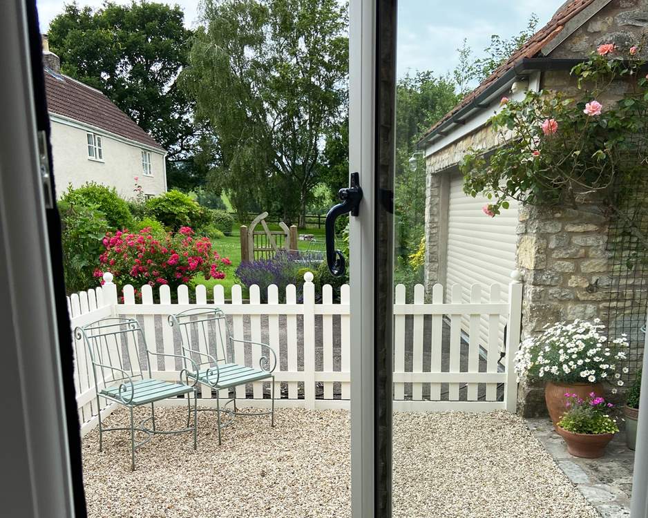 So many of the windows have such pretty views of the courtyard and garden - this is from the kitchen.
