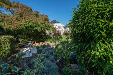 Relax in the warm and gorgeous botanical garden with the Island's sun glistening down.