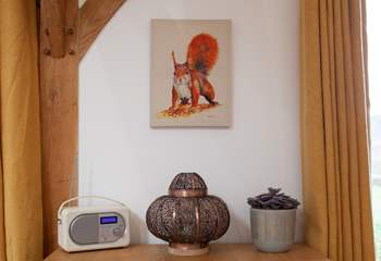 The cottage is so peaceful but there is a radio to listen to your favourite tunes.