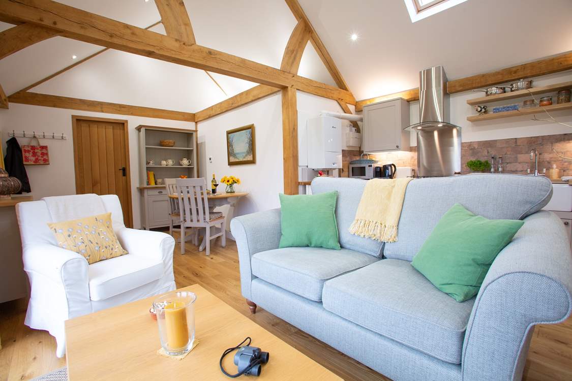 Snuggle up on the sofa whilst you look out for wildlife.