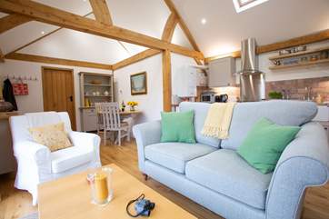 Snuggle up on the sofa whilst you look out for wildlife.