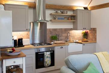 Cook your favourite meal in the country-style kitchen.