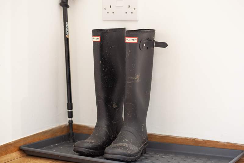 Space for wellies for those countryside walks.