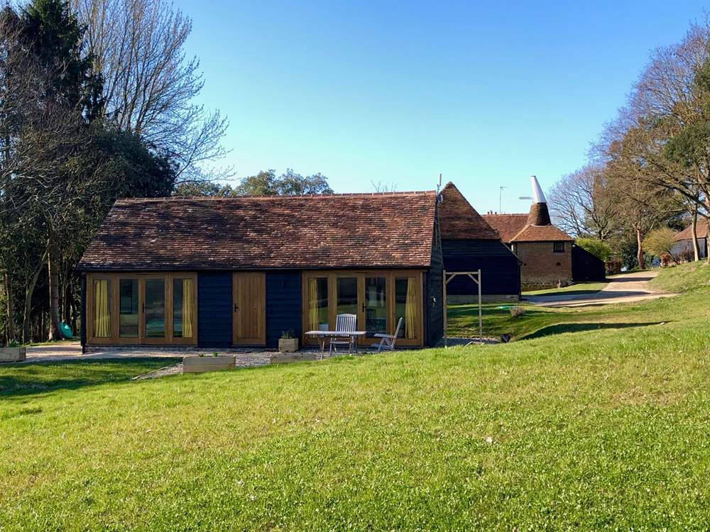 Hill Farm Cottage is a short walk from the owners' house and a yoga studio.