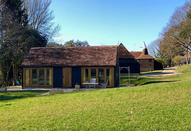 Hill Farm Cottage is a short walk from the owners' house and a yoga studio.
