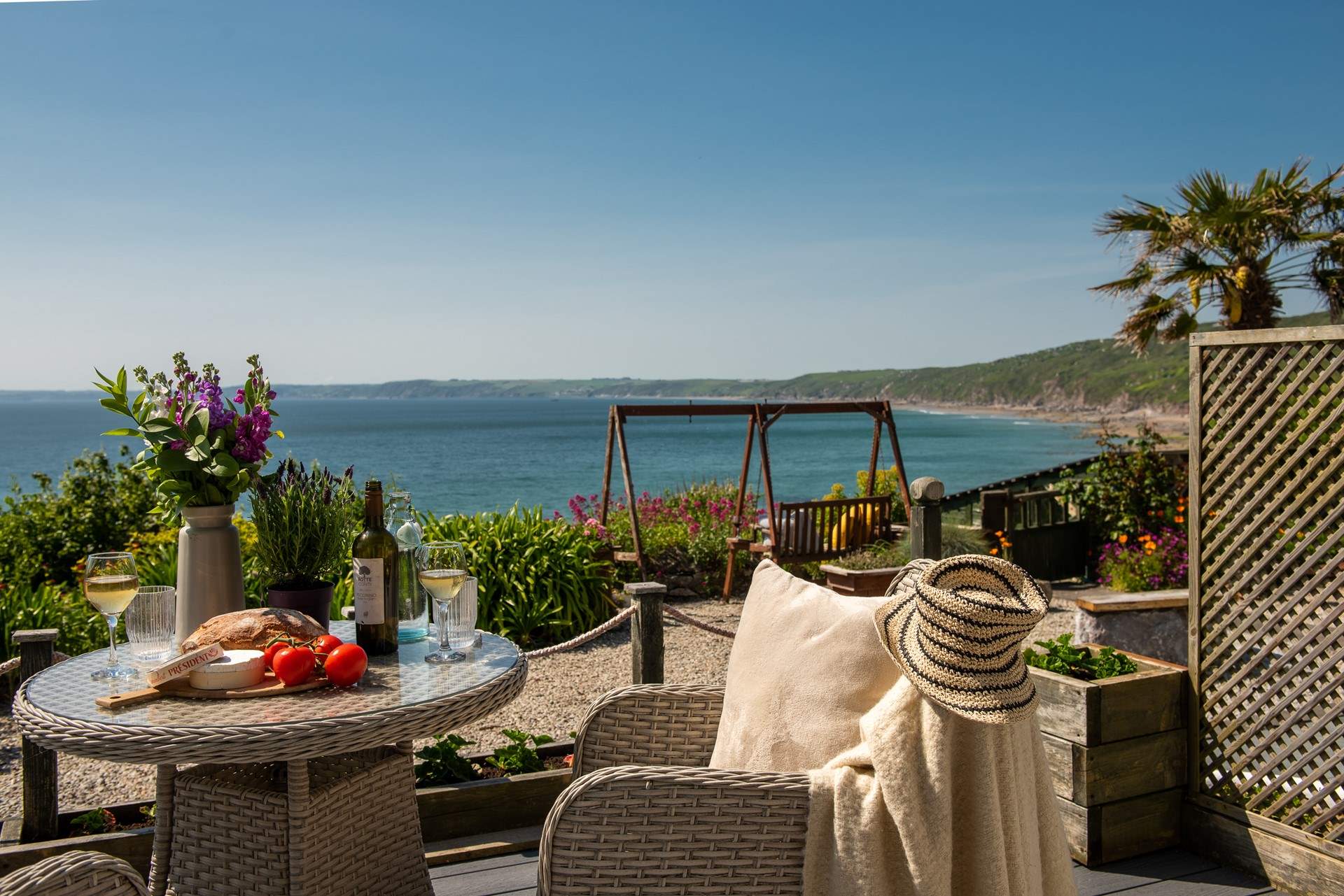 There are numerous places to sit out, in case you fancy a change!