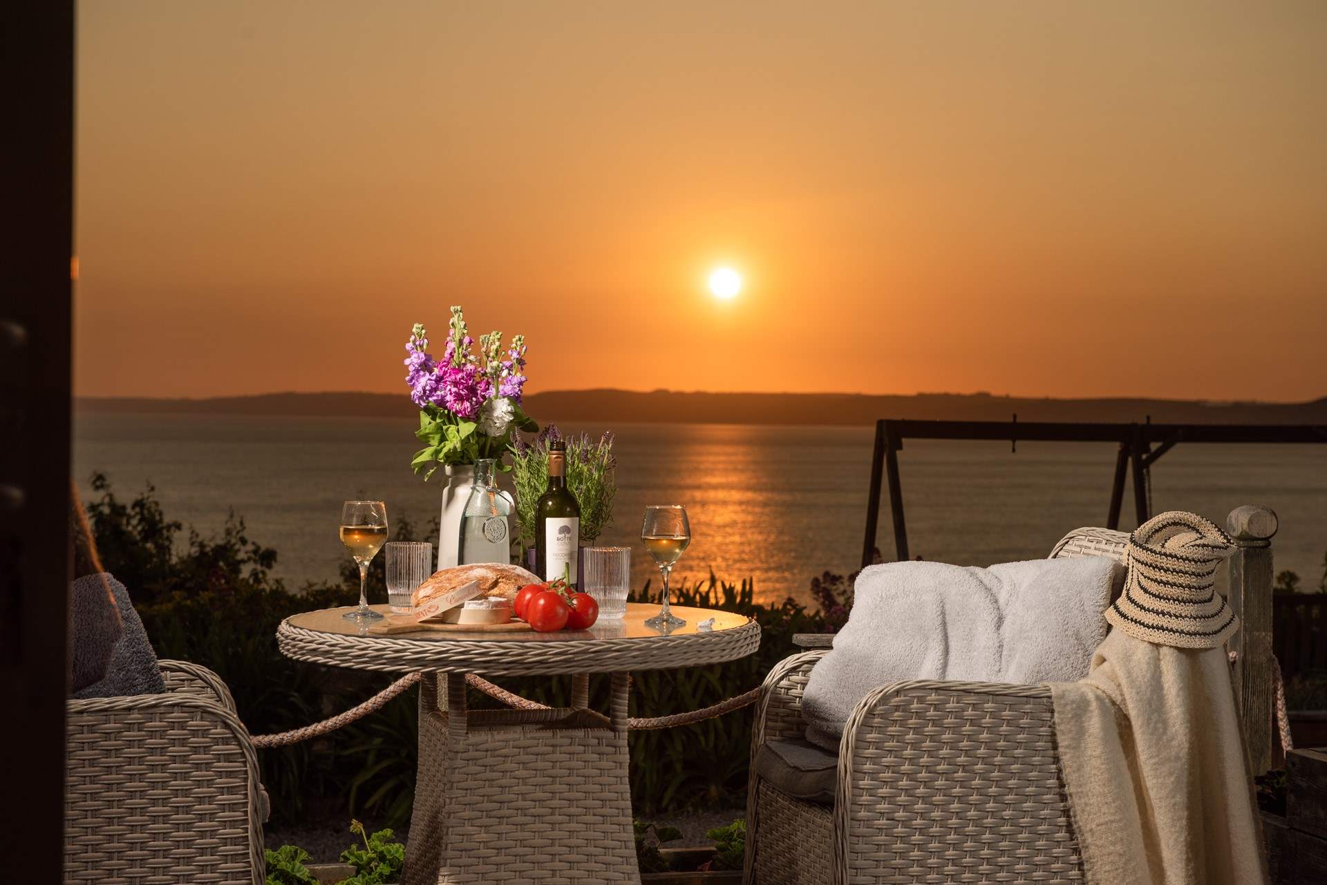 Watch the sun set after a magical day.