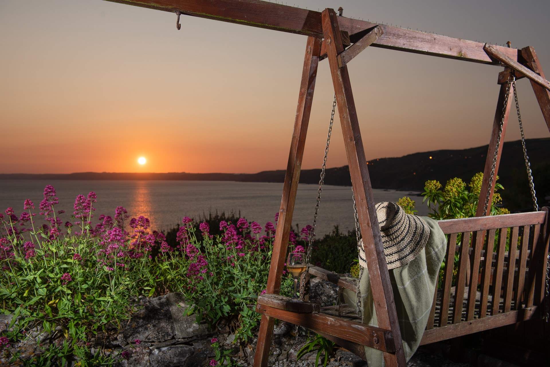 Who can resist lazing in a swing chair.