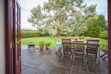 Sit on the terrace and enjoy the tranquility of this setting. There are also two paddocks available for you to explore.