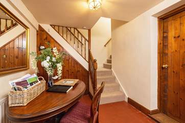 We love the character of the original floors and dual staircase leading up to the bedrooms.