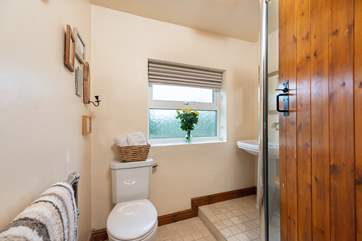 A modern, bright shower-room on the first floor.