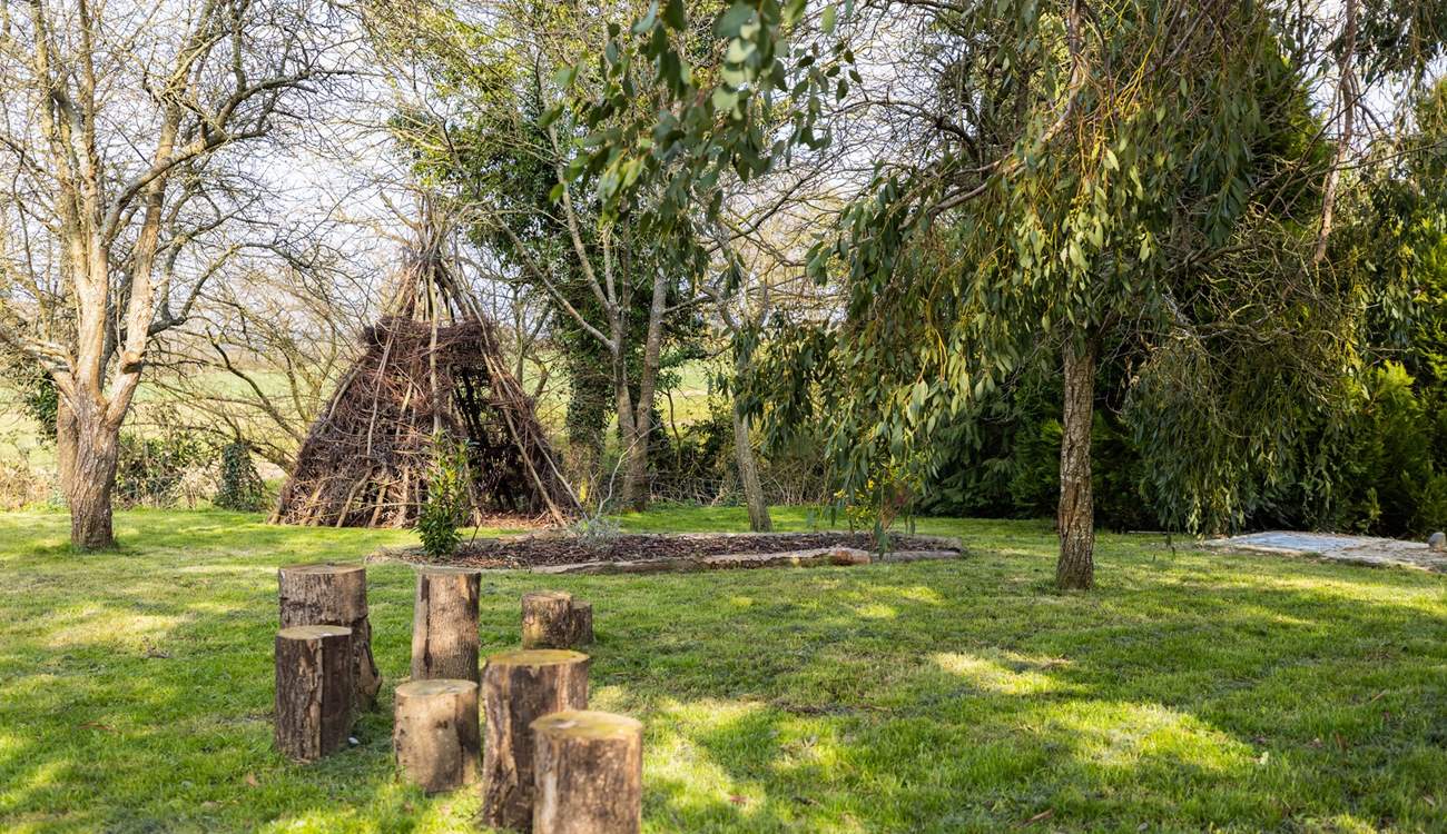The garden even has your very own Wigwam to enjoy an outdoor adventure.