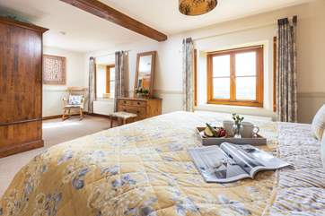 Enjoy a coffee and read a magazine from the comfort of your bed.