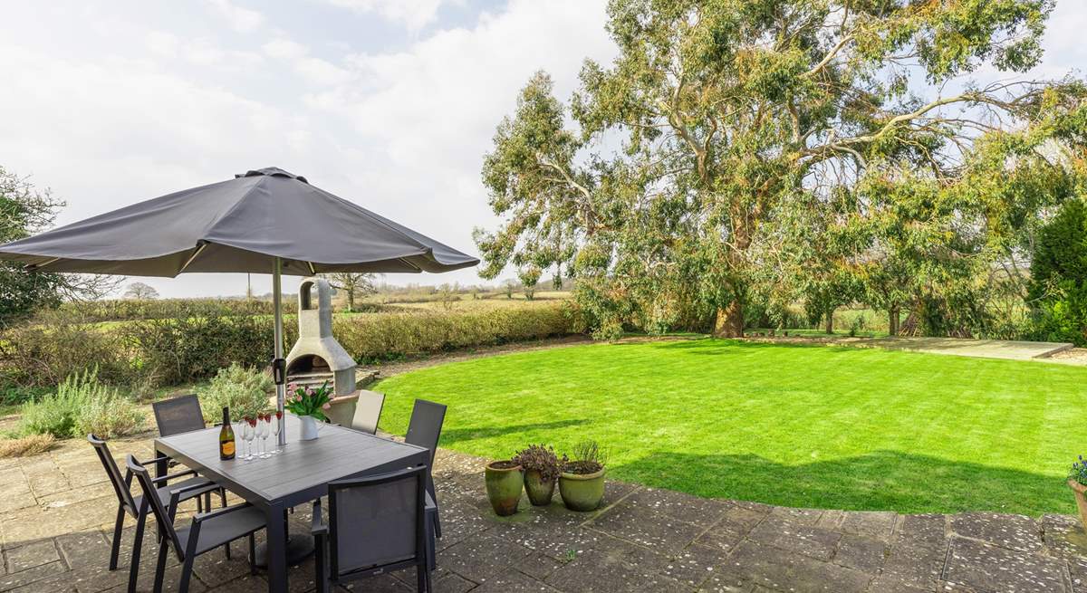 Sit on the terrace and enjoy the tranquility of this setting. There are also two paddocks available for you to explore.