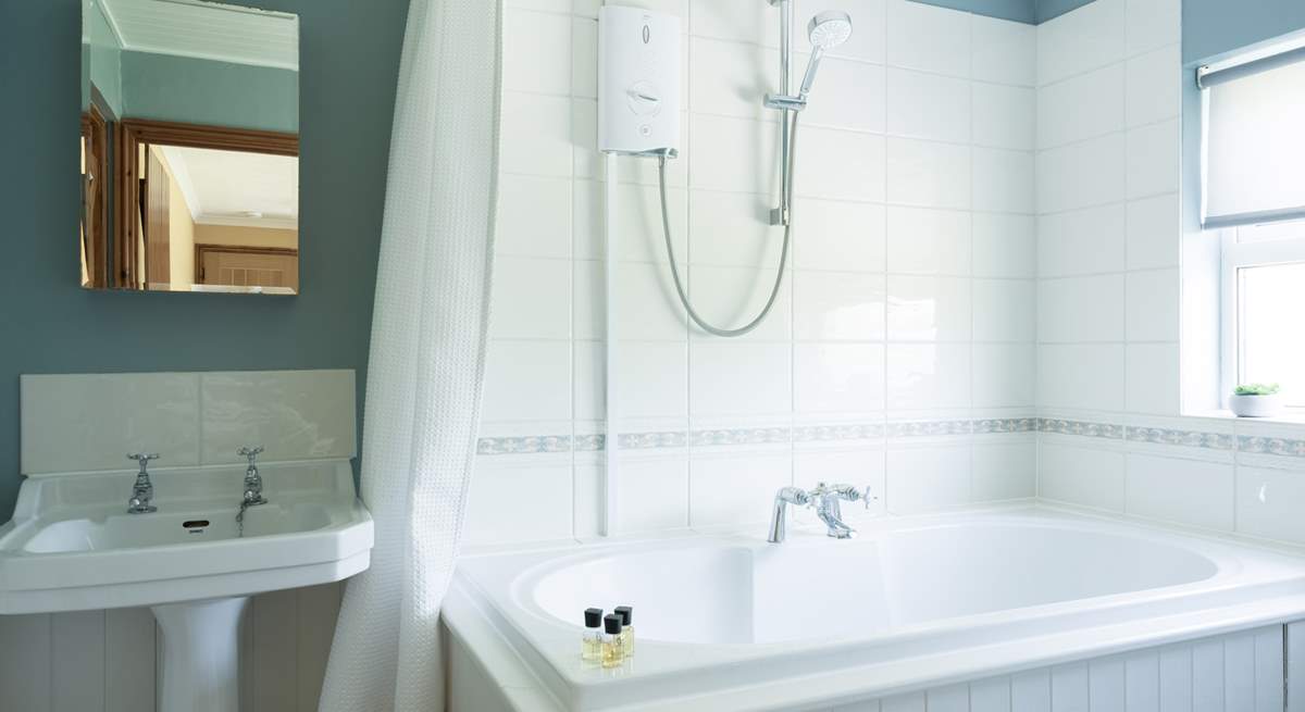 Lovely bright and generous upstairs Jack & Jill bathroom