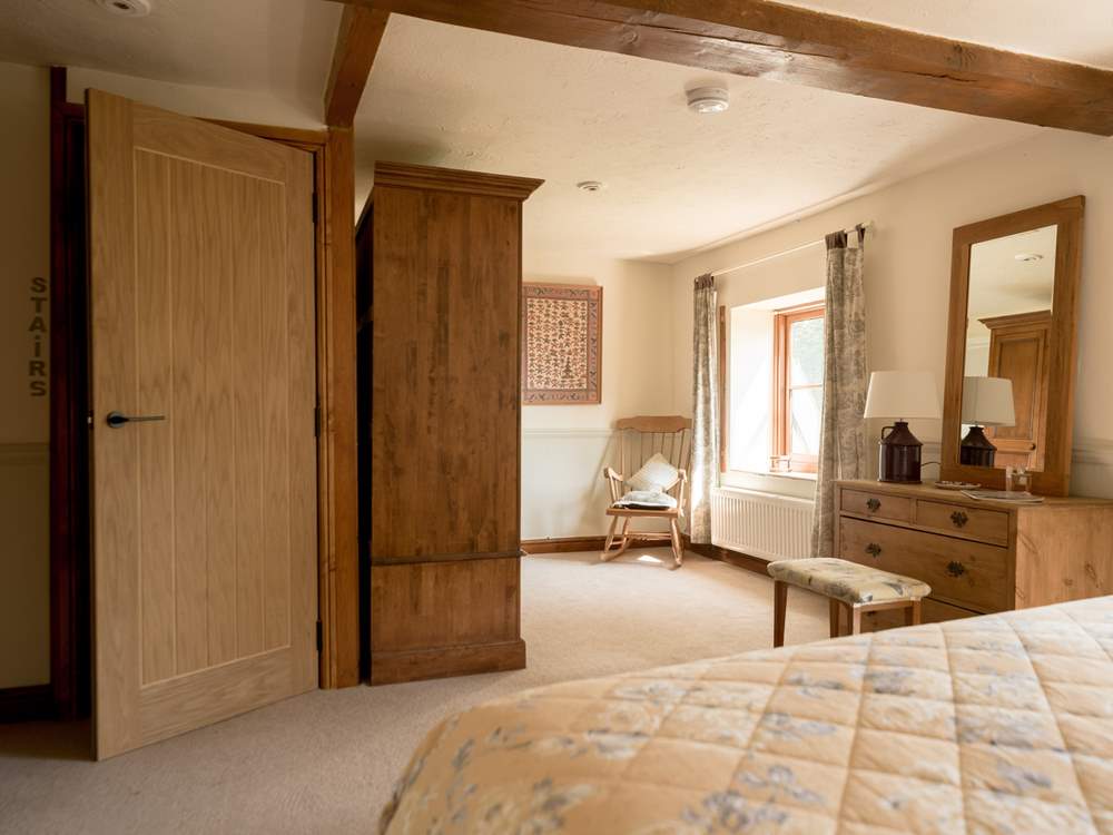 Dressing area viewed from the super-king bed