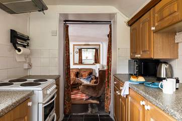 The kitchen supplied with all the essentials for your holiday.