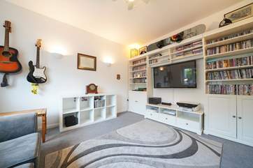 The ground floor snug room, ideal for the kids to watch a film of their choice.