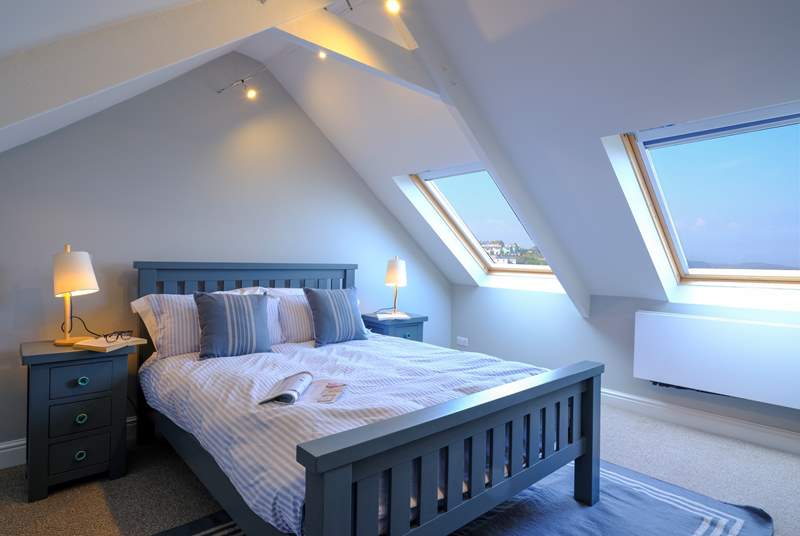 Bedroom 4 is light and airy thanks to double Velux windows.
