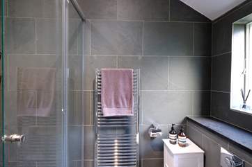 The handy ground floor shower leads off the utility-room.