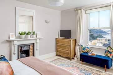 The main bedroom is delightful.