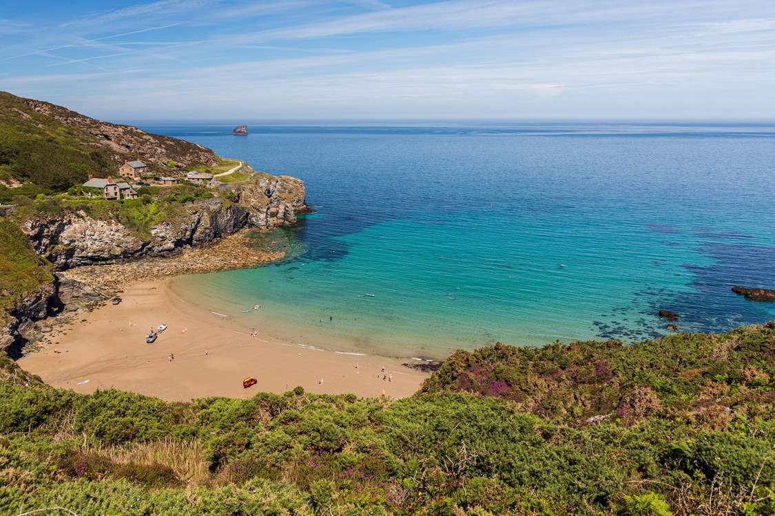 The stunning Trevaunance Cove in St Agnes.