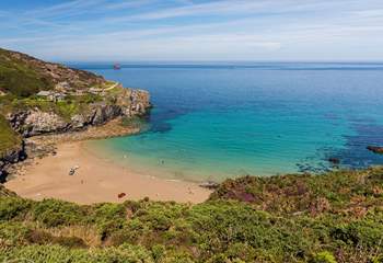 The stunning Trevaunance Cove in St Agnes. 