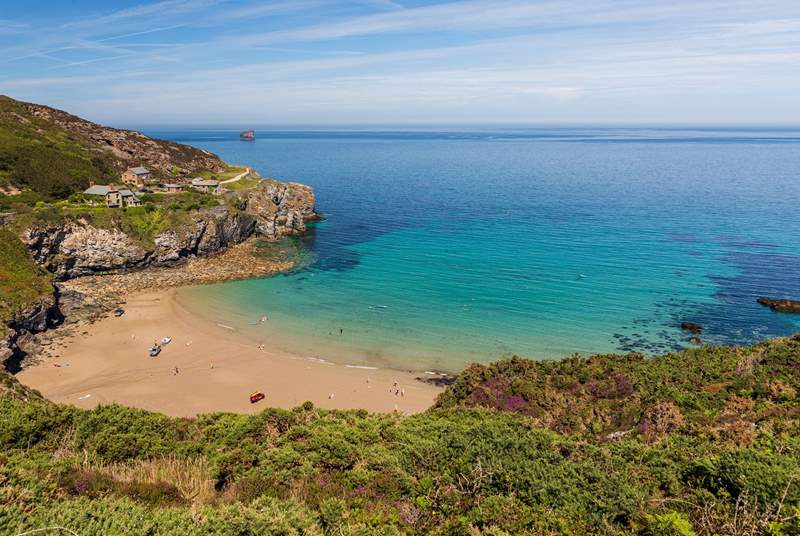 The stunning Trevaunance Cove in St Agnes. 
