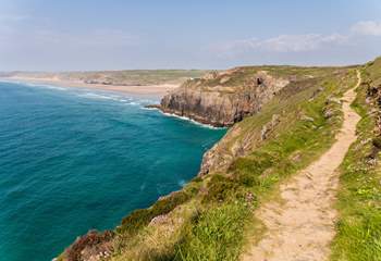 Take the coast path from St Agnes to Perranporth. 