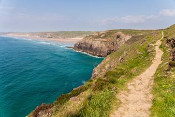 Take the coast path from St Agnes to Perranporth.