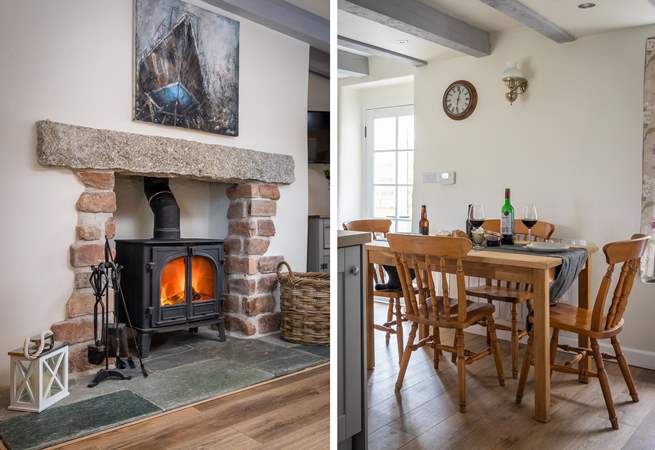 Warm and toasty Jackdaw Cottage.