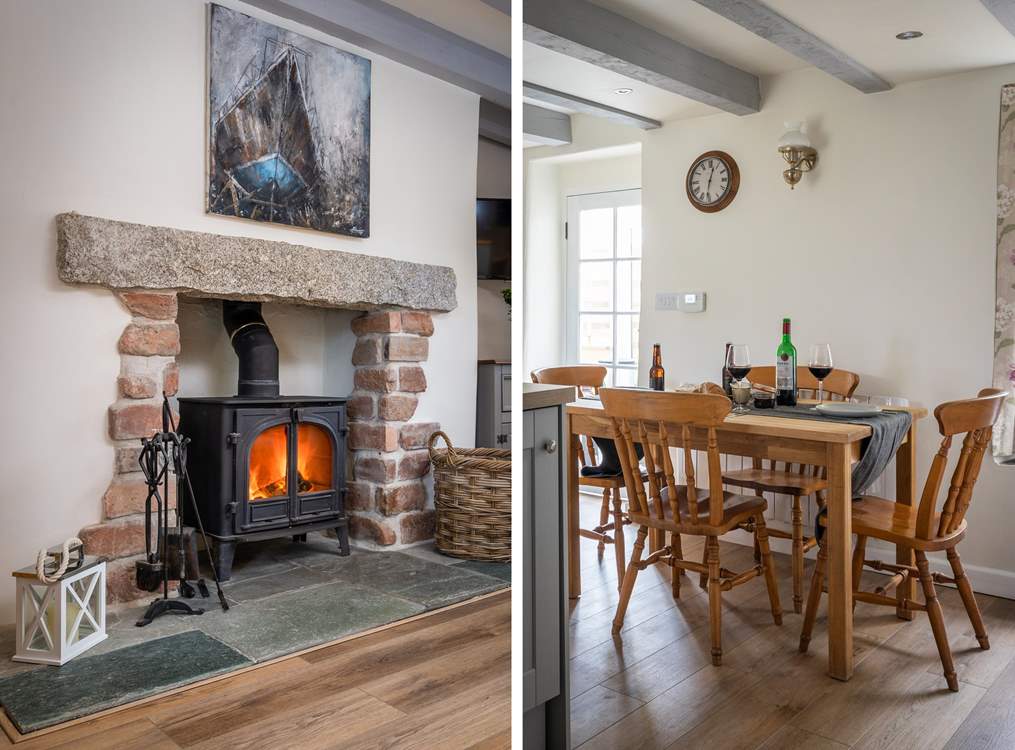 Warm and toasty Jackdaw Cottage.