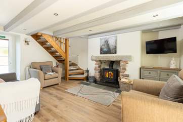 The lovely open plan living area.