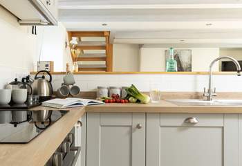 Ample space to cook a lovely supper sourced with local ingrediants.