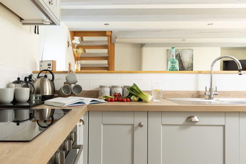 Ample space to cook a lovely supper sourced with local ingrediants.