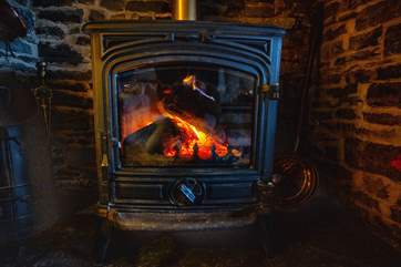 Enjoy the wood-burner at the end of a countryside walk.