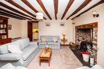 The sitting-room offers a place to rest.