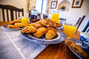 Always start the day with a good breakfast when on holiday.